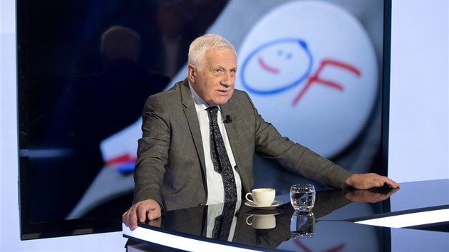 Bval prezident Vclav Klaus v diskusnm poadu Rozstel (10. jna 2019)