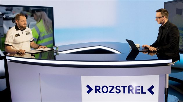 Zstupce fa dopravn policie Michal Hodbo v diskusnm poadu Rozstel.