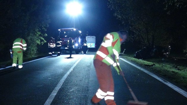 Nehoda osobnch aut u Zlonna skonila smrt dvou idi. (17.10.2019)
