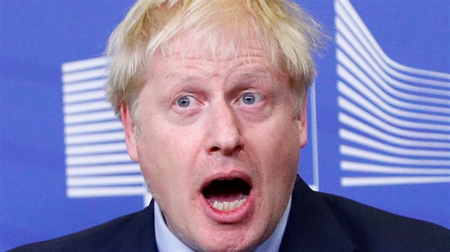 Britsk premir Boris Johnson na tiskov konferenci po dojednn nov brexitov dohody v Bruselu. (17. jna 2019)