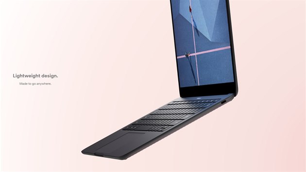 Design chromebooku Pixelbook Go od Googlu je klasick, bez konvertibilnch vymoenost.