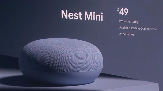 Chytr reproduktor Nest Mini od Googlu