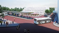 Vizualizace ukazuje, jak by m�lo po rekonstrukci vypadat okolí frekventovaného...