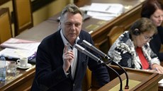 Poslanec Pavel Juíek (ANO) pi vystoupení na schzi Poslanecké snmovny (17....