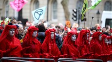 Protesty ekologického hnutí Extinction Rebellion v Londýn (18. íjna 2019)