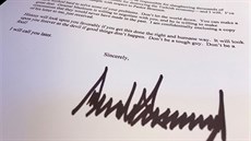 Dopis, který 9. íjna poslal americký prezident Donald Trump svému tureckému...
