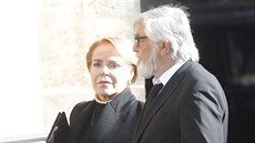 Dagmar Havlová a Jií Bartoka na Praském hrad na záduní mi za Karla Gotta...