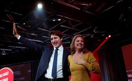 Ldr kanadskch liberl a zrove kanadsk premir Justin Trudeau se svou...