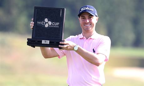 Americký golfista Justin Thomas ovládl v korejském edu turnaj CJ Cup.