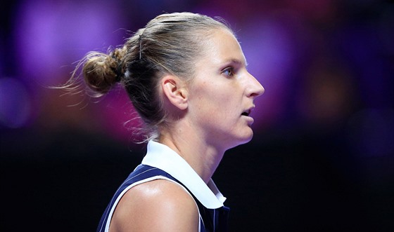 eská tenistka Karolína Plíková na Turnaji mistry v en-enu.