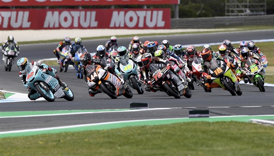 Pole jezdc Moto3 ve Velké cen Austrálie.