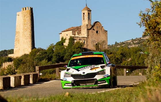 Jan Kopecký na Katalánské rallye.