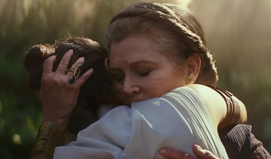 Carrie Fisherová ve filmu Star Wars: Vzestup Skywalkera