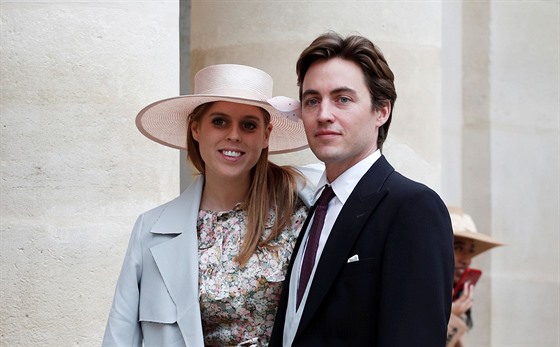 Britská princezna Beatrice a Edoardo Mapelli Mozzi na svatb Jeana-Christopha...