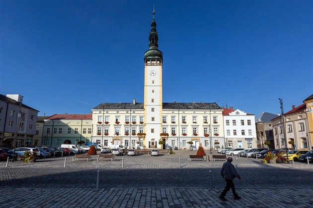 Radnice a hlavní námstí v Litovli