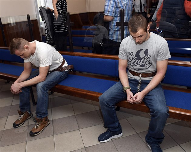 Odsouzený David indler (vlevo) má jít za vradu erpadláky u Nelahozevsi do...
