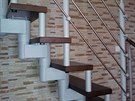 Konstrukce segmentového schodiště