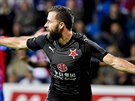 Slávistický záložník Josef Hušbauer se raduje z gólu, kterým ve 14. ligovém...