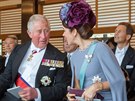 Britský Princ Charles v hovoru s dánskou korunní Princeznou Mary a korunním...
