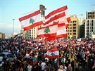Protesty v libanonském Bejrútu (20. íjna 2019)