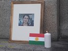 Na demonstraci na podporu Kurdů v Praze nechyběla ani fotografie při turecké...
