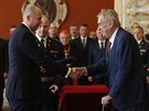 Prezident republiky jmenoval na Praském hrad sedm nových generál (28. íjna...