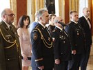Prezident republiky Miloš Zeman jmenoval na Pražském hradě sedm nových generálů...