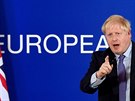 Britský premiér Boris Johnson na summitu v Bruselu.(17.10.2019)