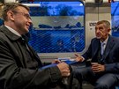 Premiér Babi a ministr dopravy Kremlík míí do Brna na konferenci o tom, jak...