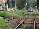 Z jednokolejné železniční trati, která propojuje několik měst a obcí Ústeckého...