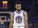 Zklamaný Stephen Curry z Golden State Warriors.