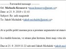 Zveřejněný soukromý mail bývalé předsedkyně pražských Pirátů Michaely Krausové...