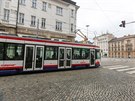 Olomoucký dopravní podnik nakoupil osm tramvají typu EVO1 a EVO1/o, jedné z...