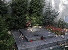 Hrob prezidenta Antonína Novotného na hbitov Malvazinky (Praha, 25. íjna...