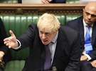Britský premiér Boris Johnson během jednání o brexitové dohodě v parlamentu....