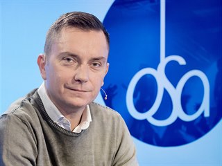 Mluvčí Ochranného svazu autorského Roman Strejček v diskusním pořadu Rozstřel....