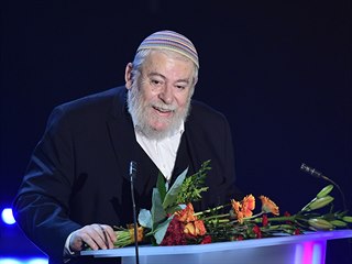 Dramatik, spisovatel a vrchní zemský rabín Karol Sidon převzal Státní cenu za...