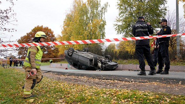 Norsk policie zadrela ozbrojenho mue, kter v Oslu ukradl sanitn vz a srazil nkolik lid. (22. jna 2019)