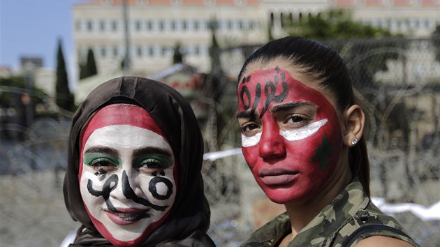 Protesty v libanonskm Bejrtu (21. jna 2019)