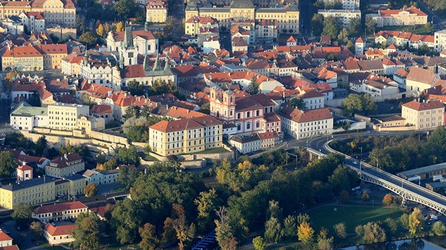 Litomice, 19. 10. 2019 pohled na Litomice - z letadla. FOTO: MAFA - IVETA LHOTSK