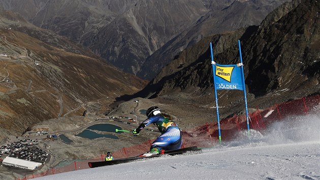 Alice Robinsonov v obm slalomu v Sldenu.