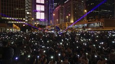 V Hongkongu stále pokraují protesty. (19. íjna 2019)