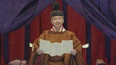 Japonský císař při slavnostním obřadu k převzetí trůnu. (22. října 2019)