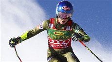 Mikaela Shiffrinová v obím slalomu v Söldenu.