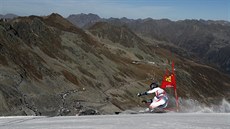 Mathieu Faivre v obím slalomu v Söldenu.