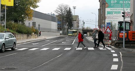 Pivovarská ulice v Chebu je po rekonstrukci otevena. (29. íjna 2019)