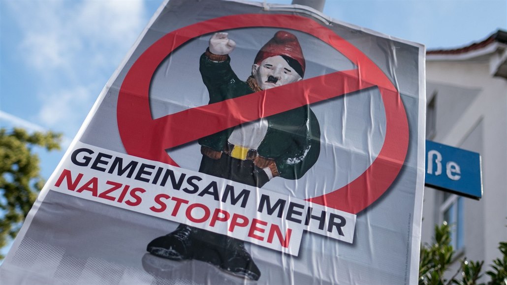 Demonstrace proti pravicovému extremismu v Německu
