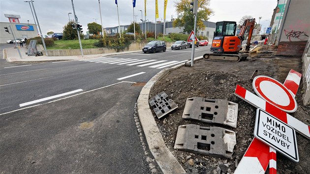 Pivovarsk ulice v Chebu je po rekonstrukci otevena. (29. jna 2019)