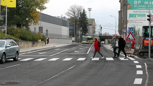 Pivovarsk ulice v Chebu je po rekonstrukci otevena. (29. jna 2019)