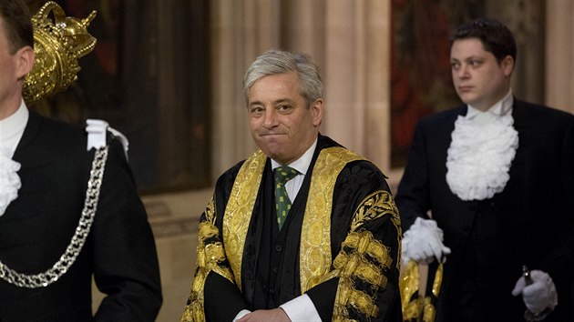 Předseda britské Dolní sněmovny John Bercow (4. června 2014)